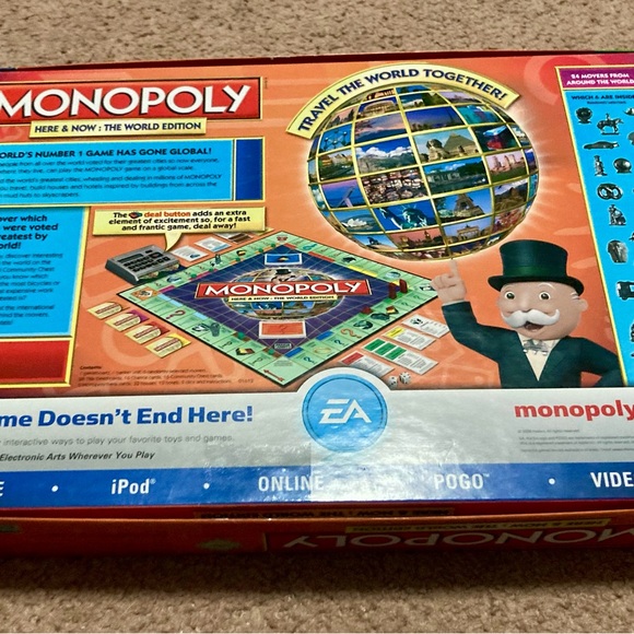 Monopoly Here & Now: The World Edition Game-Electronic Banking Complete Tested - Picture 9 of 13
